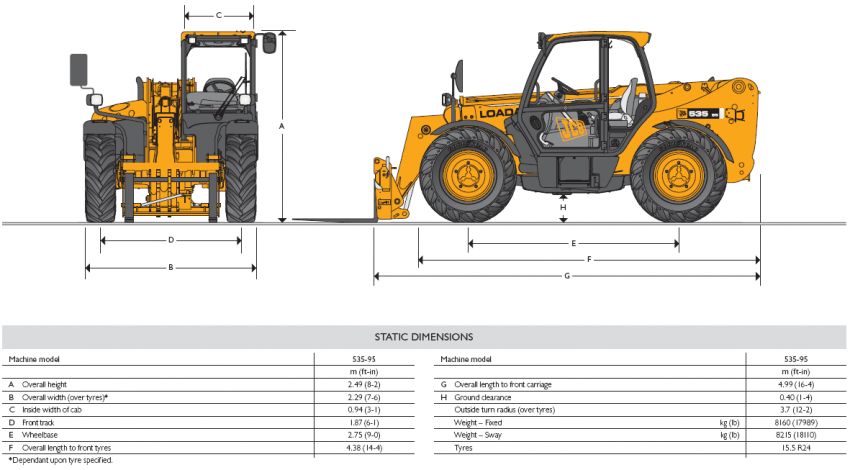 Afbeelding 9.50m - JCB 535 - 95