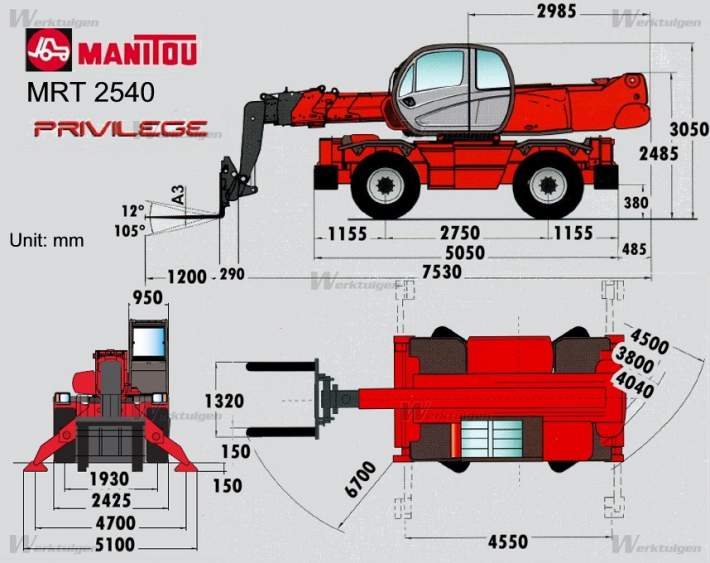 Afbeelding 25M - Manitou MRT 2540