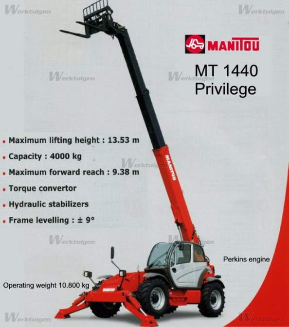 Afbeelding 14m - Manitou MT 1440